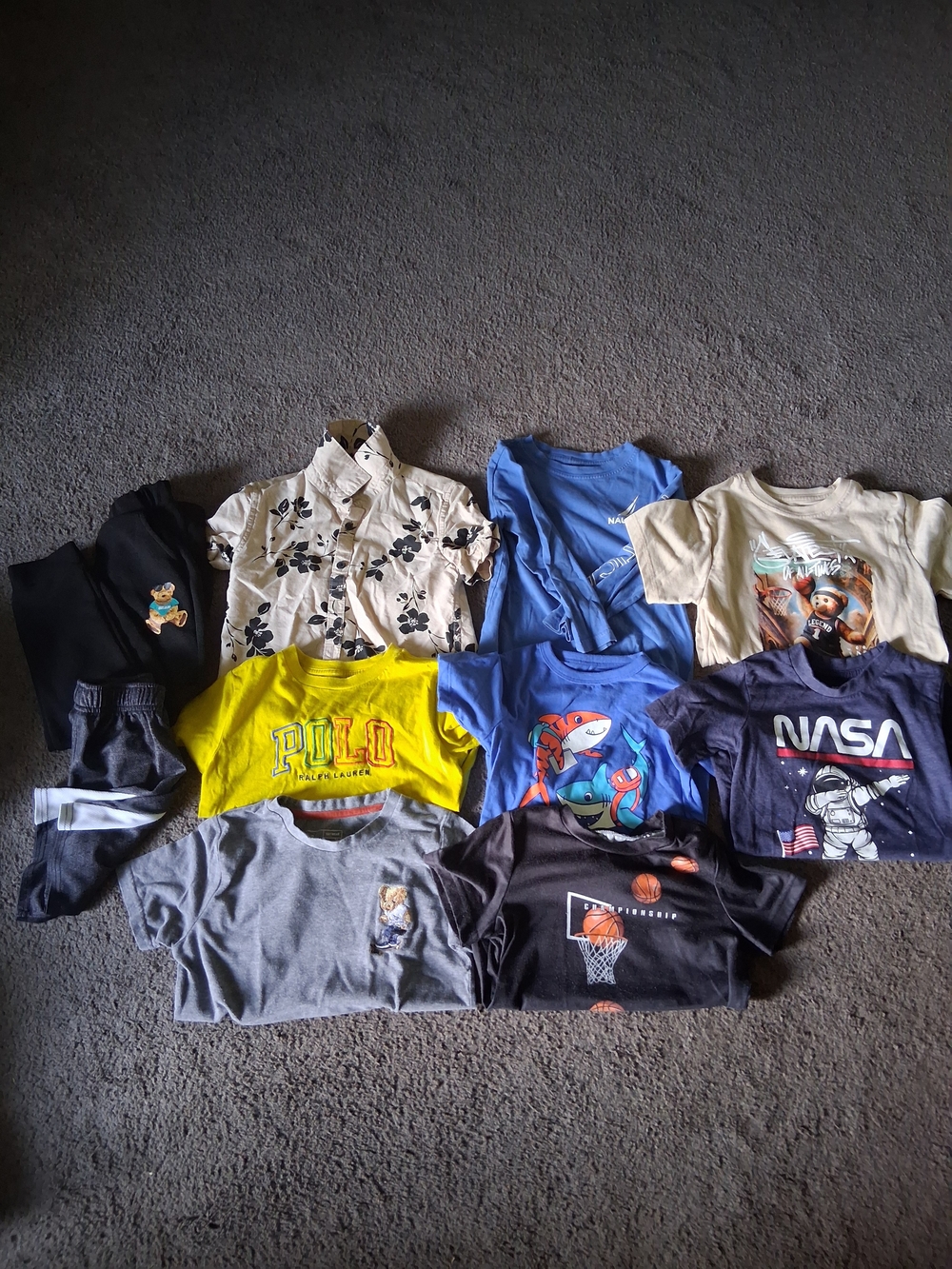 Lil Boys Bundle Set Multicolor Graphic Tee for Kids Size 4